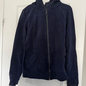 Lulu Scuba Hoodie in Navy size 8